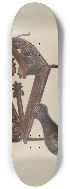 Amos C. Brinton - Pa. German Flat-iron Stand 8.25 inch art skate deck
