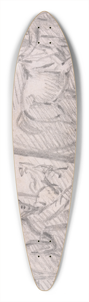 Henry Bernard Chalon - The Artists Studio 39.3 inch art pintail longboard deck