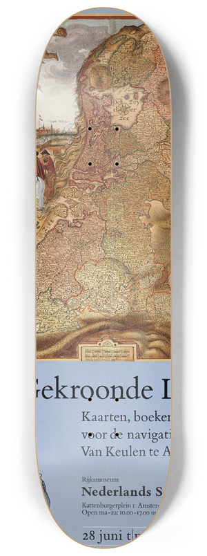 Jolijn van de Wouw - affiche voor tentoonstelling In de Gekroonde Lootsman 8.25 inch art skate deck