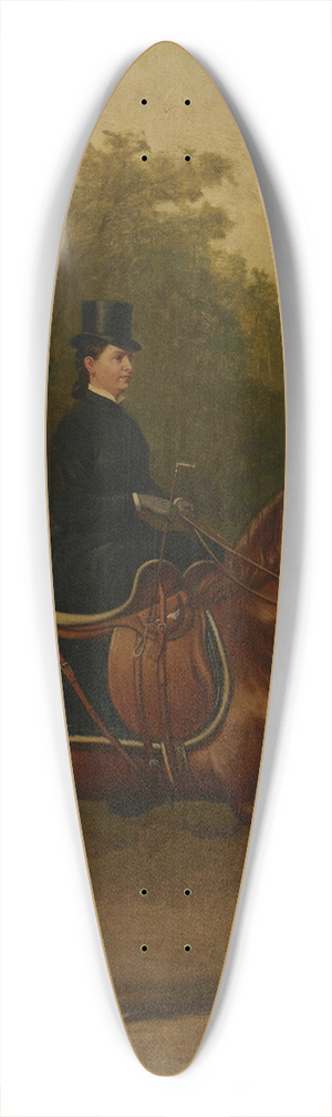 Henry Collins Bispham - Ann Young 39.3 inch art pintail longboard deck