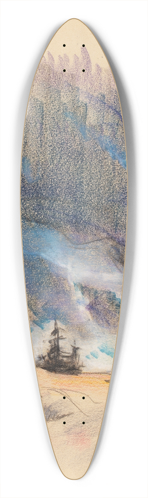 Henry Ericsson - Landscape, Kringsund 39.3 inch art pintail longboard deck