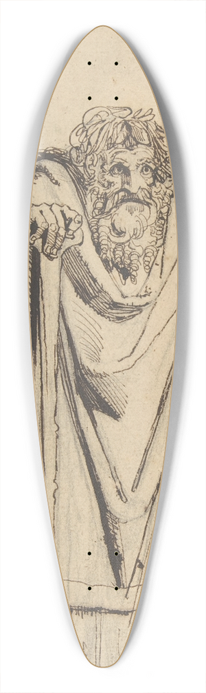 Henry Fuseli - Study for the Prophet Jeremiah 39.3 inch art pintail longboard deck