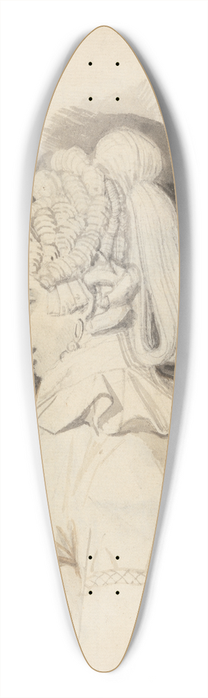 Henry Fuseli - Study of a Lady 39.3 inch art pintail longboard deck