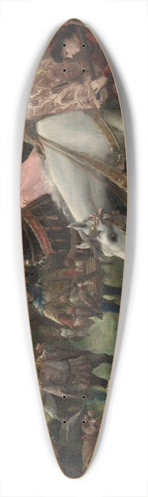 Henry Gnois - The Heron Hunting 39.3 inch art pintail longboard deck