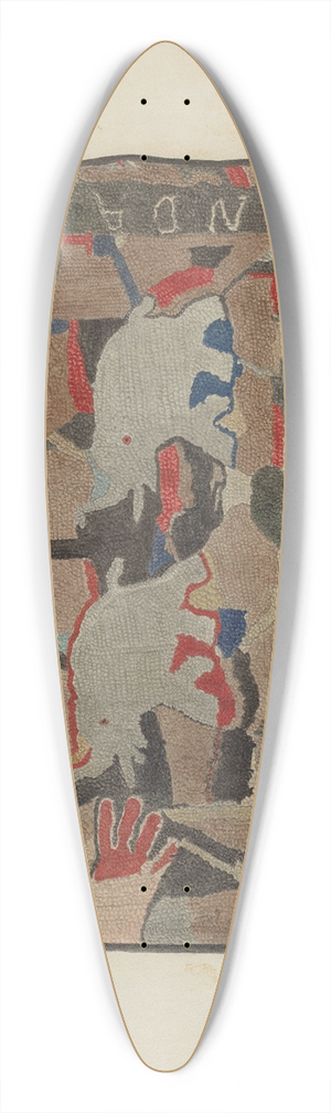 Henry Granet - Hooked Rug 39.3 inch art pintail longboard deck