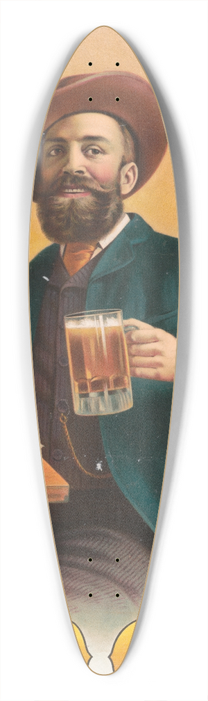 Henry Jerome Schile - Bock 39.3 inch art pintail longboard deck