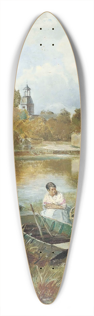Henry John Yeend King - Sunbury-On-Thames 39.3 inch art pintail longboard deck
