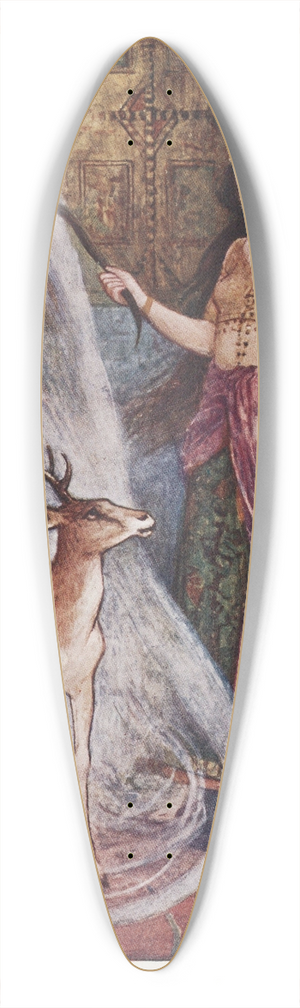 Henry Justice Ford - Prince Almas transformed 39.3 inch art pintail longboard deck