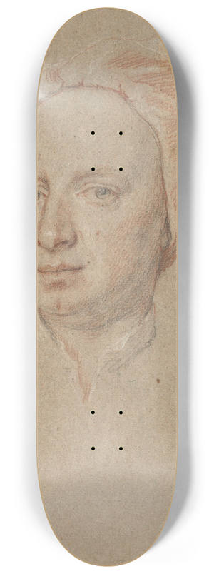 Jonathan Richardson the Elder - Portrait of the artists son, Jonathan Richardson Jun. (1694-1771), aged 40 8.25 inch art skate deck