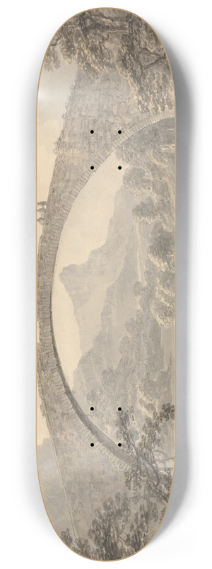 Amos Green - Pont Newydd near Dolgelly 8.25 inch art skate deck Amos Green - Pont Newydd near Dolgelly 8.25 inch art skate deck