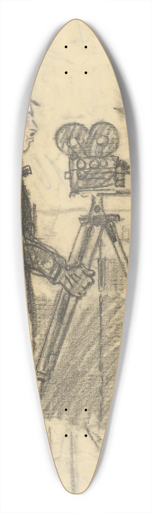 Henry Major - Charlie Chaplin 39.3 inch art pintail longboard deck