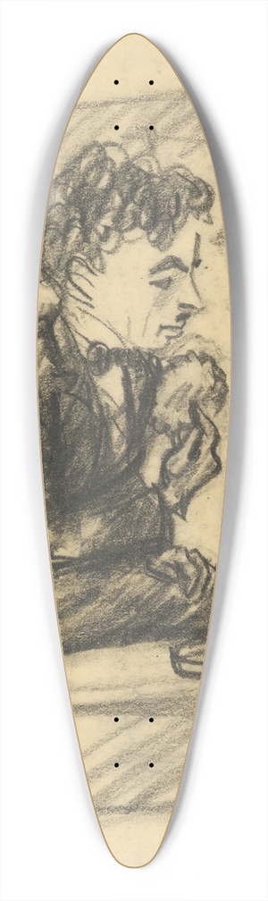 Henry Major - Charlie Chaplin 39.3 inch art pintail longboard deck