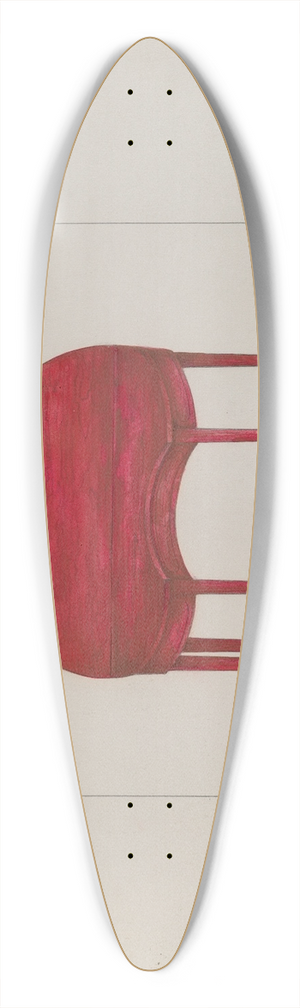 Henry Meyers - Card Table 39.3 inch art pintail longboard deck