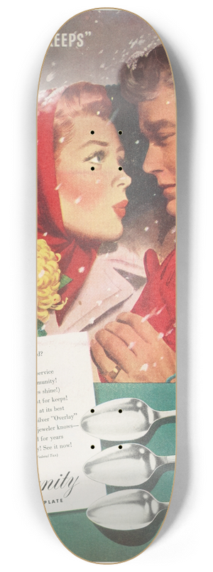 Jon Whitcomb - Lets Make It for Keeps 8.25 inch art skate deck Jon Whitcomb - Lets Make It for Keeps 8.25 inch art skate deck