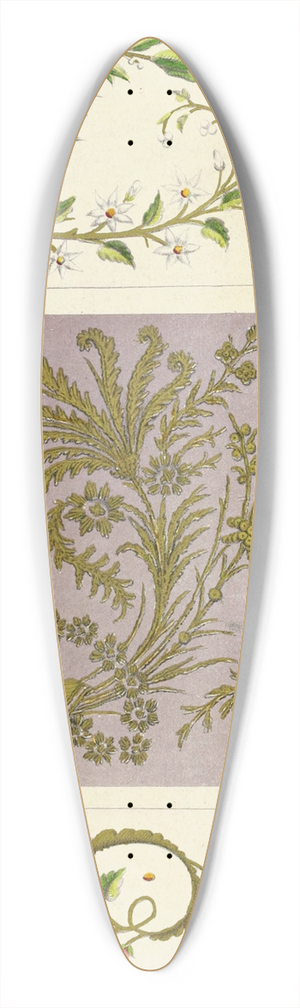 Henry Noel Humphreys - Examples of Oriental Embroidery 39.3 inch art pintail longboard deck