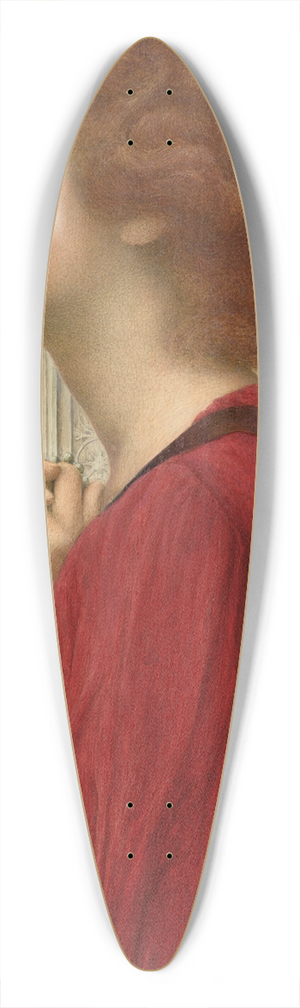 Henry Ryland - The guarded flame 39.3 inch art pintail longboard deck