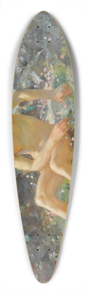 Henry Scott Tuke - Nude On The Rocks 39.3 inch art pintail longboard deck