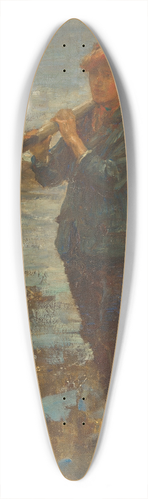 Henry Scott Tuke - Youth with an oar 39.3 inch art pintail longboard deck