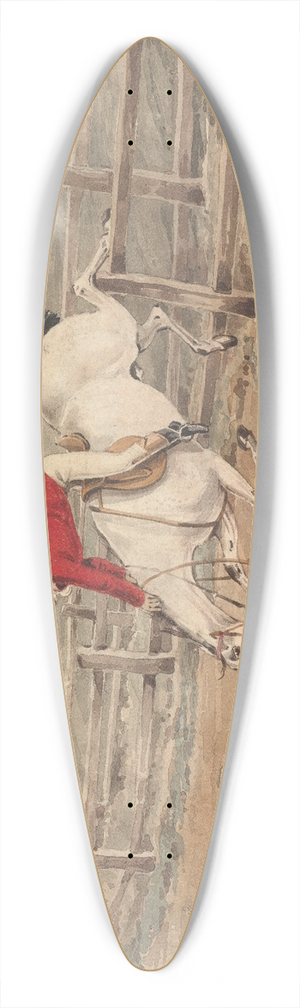 Henry Thomas Alken - Doing the Thing; and the Thing Done; Doing it Somehow 39.3 inch art pintail longboard deck