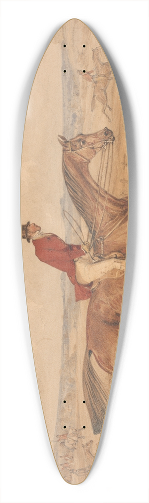 Henry Thomas Alken - Going Along a Slapping Pace 39.3 inch art pintail longboard deck