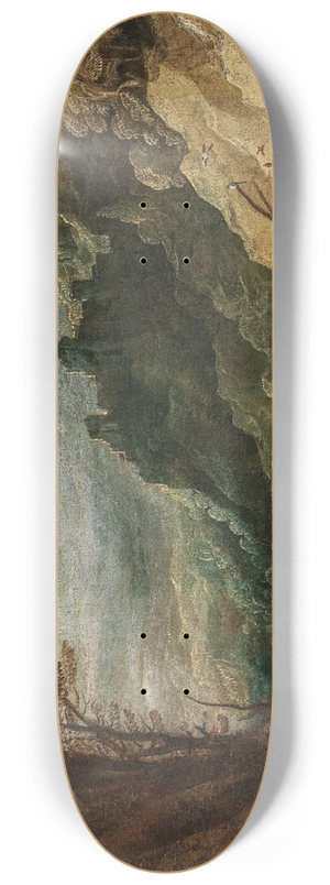 Joos de Momper - A mountainous landscape with travellers 8.25 inch art skate deck