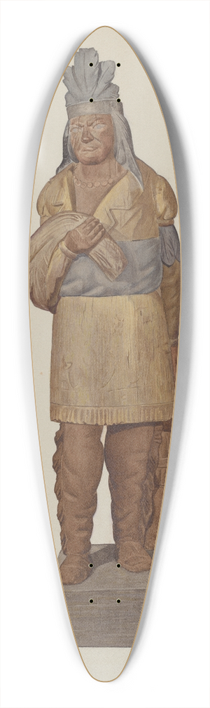 Henry Tomaszewski - Cigar Store Indian 39.3 inch art pintail longboard deck