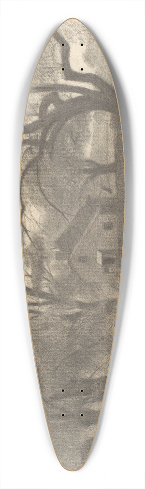 Herbert Crowley - Rural Landscape 39.3 inch art pintail longboard deck