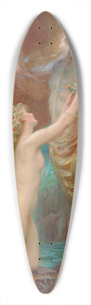 Herbert James Draper - A Deep Sea Idyll 39.3 inch art pintail longboard deck