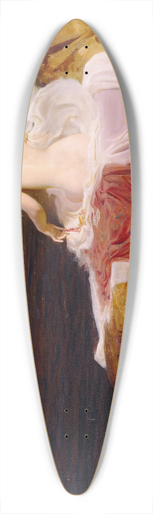 Herbert James Draper - Calypso Island 39.3 inch art pintail longboard deck