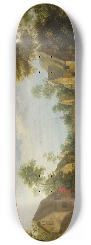 Joost Cornelisz Droochsloot - A Village Kermesse With Numerous Peasants Feasting 8.25 inch art skate deck