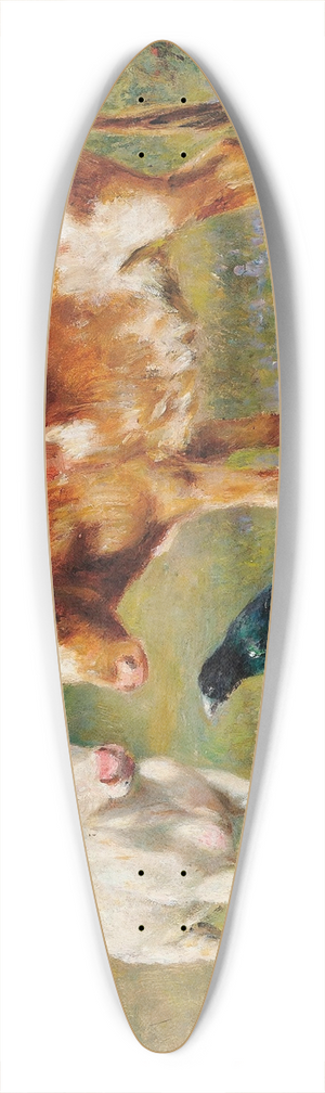 Herbert William Weekes - An unexpected guest 39.3 inch art pintail longboard deck