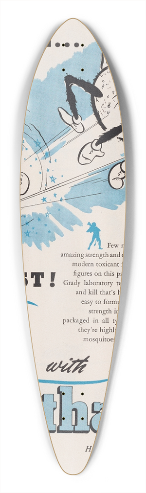 Hercules Incorporated - High KillLow Cost! 39.3 inch art pintail longboard deck