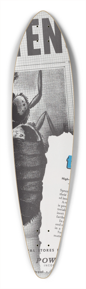 Hercules Incorporated - Sentenced! 39.3 inch art pintail longboard deck