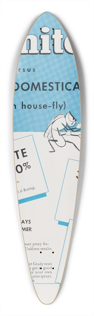 Hercules Incorporated - Thanite Versus Musca Domestica (Common House-Fly) 39.3 inch art pintail longboard deck