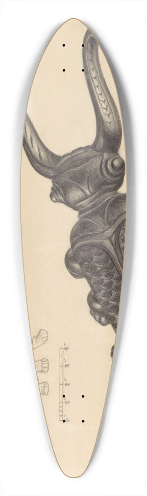 Herman Bader - Bootjack 39.3 inch art pintail longboard deck