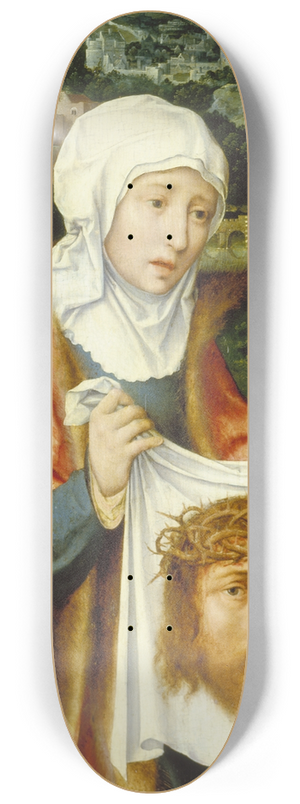 Joos Van Cleve - Saint Veronica Displaying the Sudarium 8.25 inch art skate deck