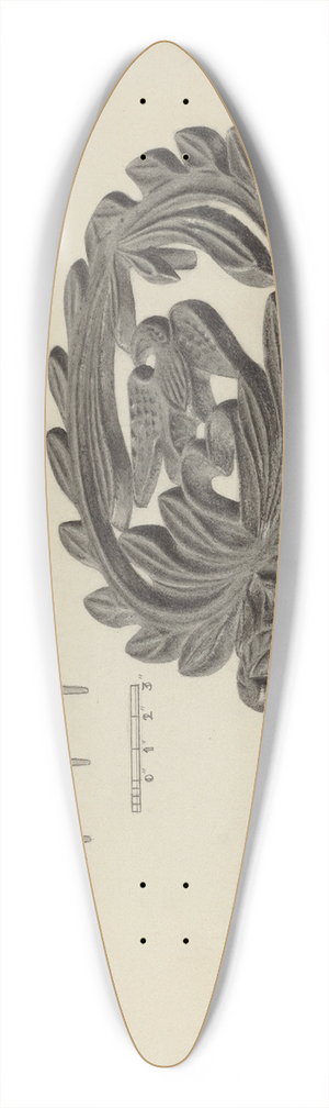 Herman Bader - Iron Holder 39.3 inch art pintail longboard deck