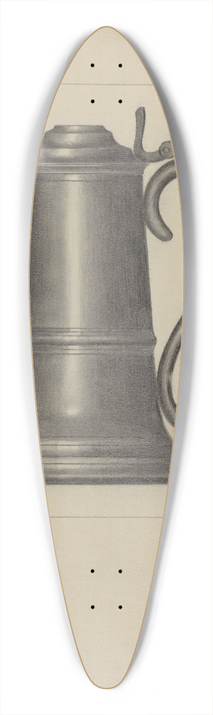 Herman Bader - Pewter Flagon 39.3 inch art pintail longboard deck