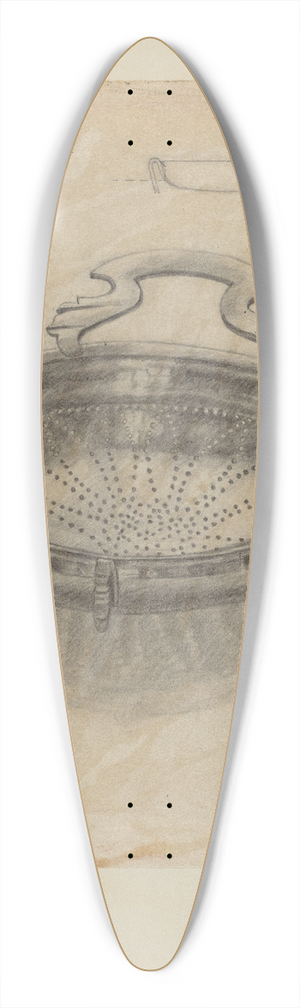 Herman Bader - Silver Strainer 39.3 inch art pintail longboard deck