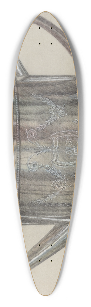 Herman Bader - Silver Teapot 39.3 inch art pintail longboard deck