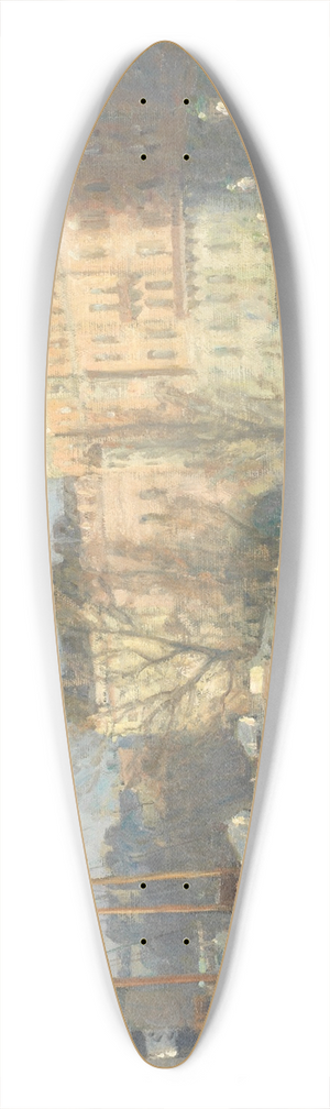 Herman Lindqvist - Spring stroll, Nybroplan 39.3 inch art pintail longboard deck