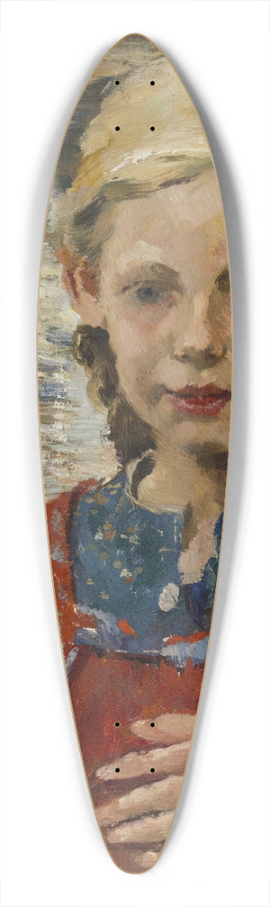 Hermann Groeber - Mdchenbildnis 39.3 inch art pintail longboard deck