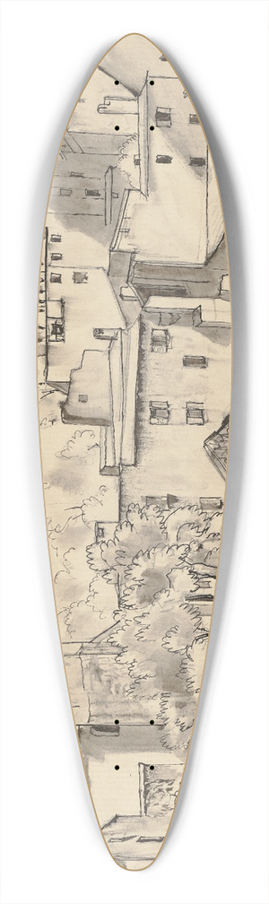 Hermann Lismann - Fontpdrouse en Pyrnes 39.3 inch art pintail longboard deck