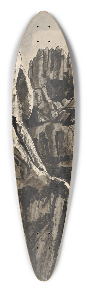 Hermann Lismann - Montserrat 39.3 inch art pintail longboard deck