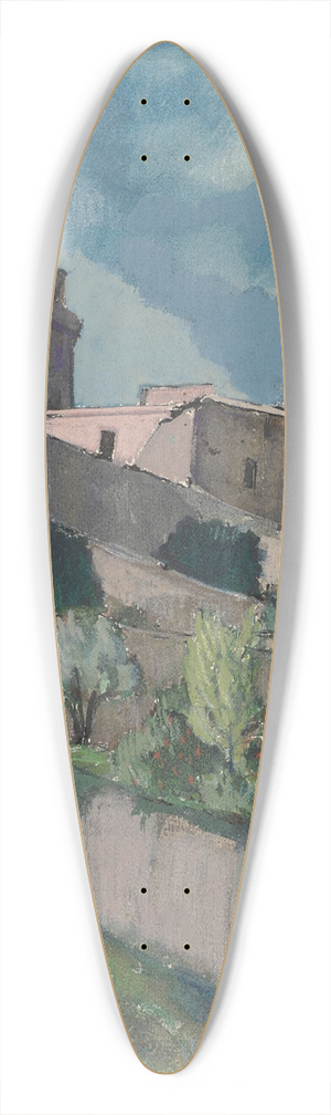 Hermann Lismann - San Gimignano 39.3 inch art pintail longboard deck