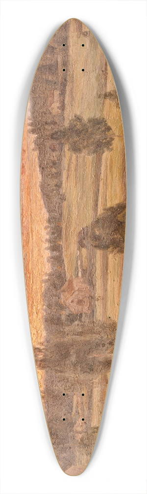 Herman Norrman - Evening Landscape 39.3 inch art pintail longboard deck