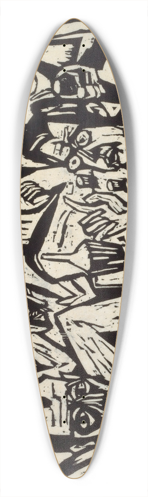 Hermann Scherer - Atelierfest 39.3 inch art pintail longboard deck
