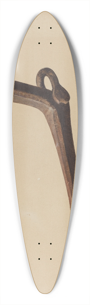 Herman O. Stroh - Sled Starting Hook 39.3 inch art pintail longboard deck