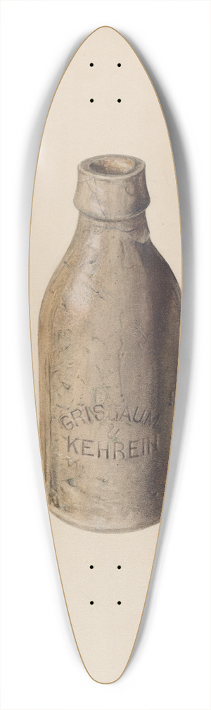 Herman O. Stroh - Stoneware Beer Bottle 39.3 inch art pintail longboard deck