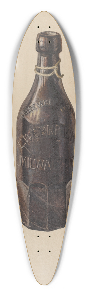 Herman O. Stroh - Weiss Beer Bottle 39.3 inch art pintail longboard deck
